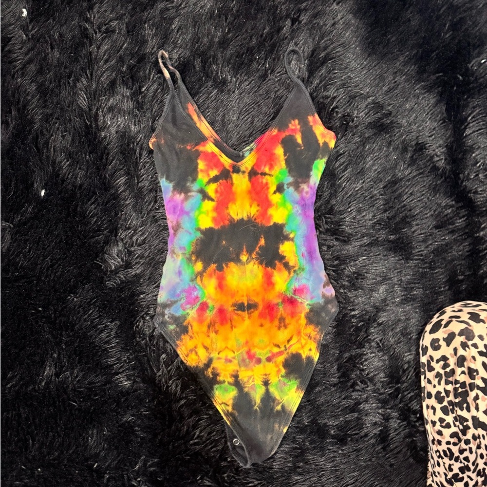 Hand dyed body suit